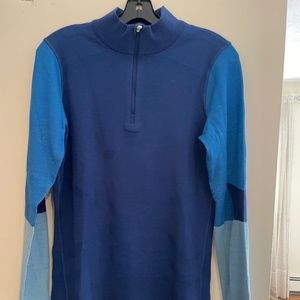 SMARTWOOL 1/4 zip merino wool XL